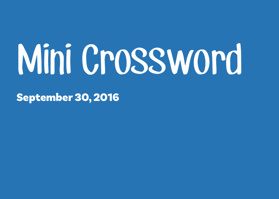 Mini Crossword with Answers: August 9, 2023