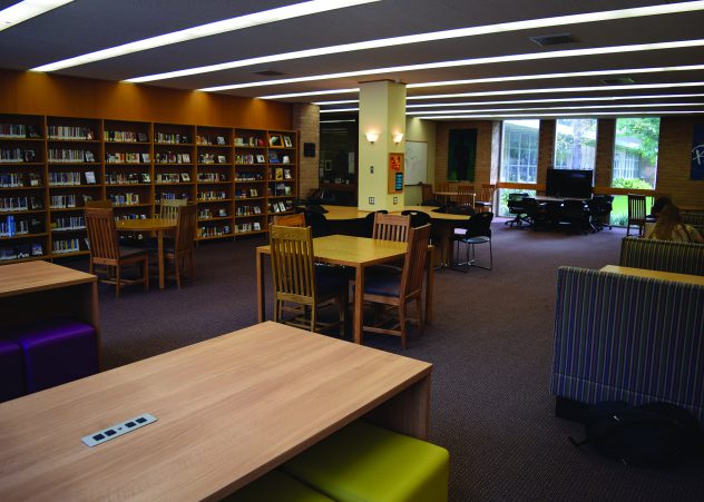The debated spot in the library.