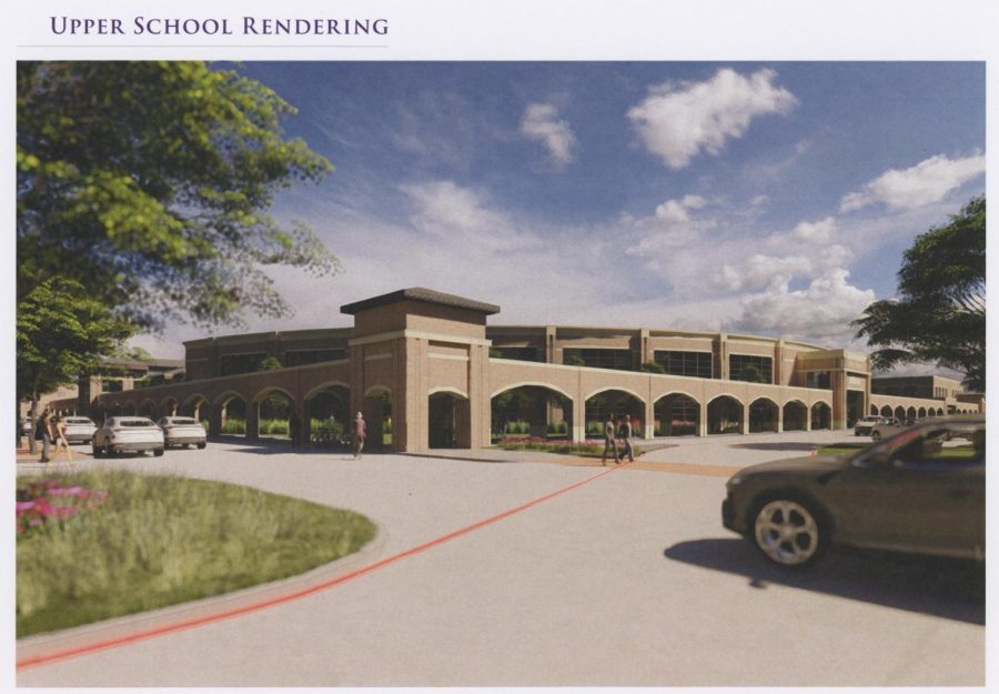 A rendering of the new Upper School