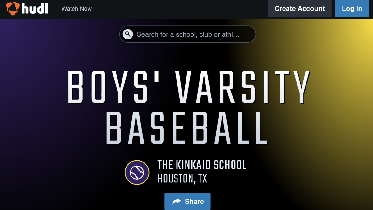 The Hudl page for Kinkaid's boys varsity baseball team is now live. Videos will be published throughout the season.