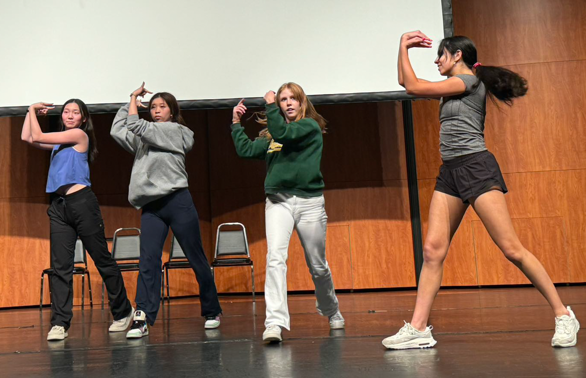 Juniors Helen Zhang, Sloane Thompson, and Elaine Chen, along with Senior Stella Hall perform Untouchable by ITZY. The song represents resilience when encountering challenges, as well as choosing your own path.