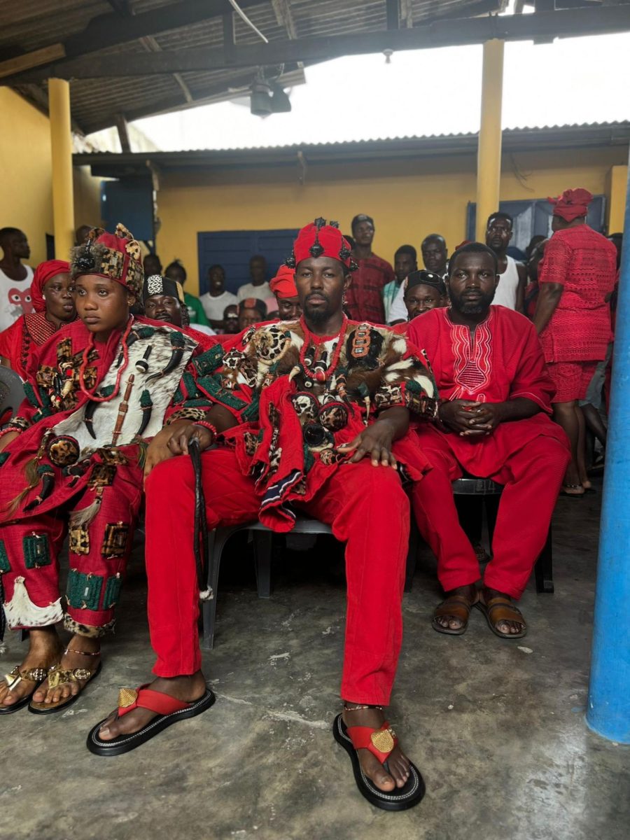 Track coach Robert Martey was crowned Asafoatse, or Warrior King, of his tribe, the Gbubla people of Teshie, a town in Greater Accra, Ghana.