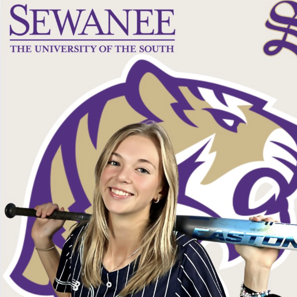  Junior Haley Wainright celebrates her commitment to Sewanee: The University of the South for softball. She is ready to head to the next chapter of her storied, young career. "Softball has been my dream since I was 8 years old, so finally seeing all my work payed off was great and such a rewarding feeling in the end," Wainright said.