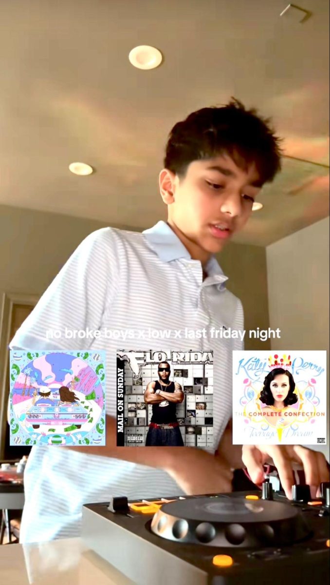 Turning the DJ controller, freshman Neelan Shah mixes three pop/rap songs as he performs for his fans on TikTok. From his bedroom, Shah has created mix-ups that have earned him more than 80,000 followers. "It's a fun way to listen to music and share joy,” he said.