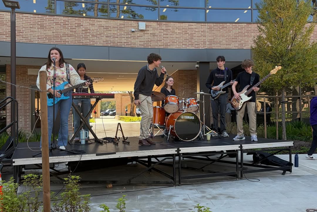 The Electric Lunch band plays in Central Park during fall 2026. Junior Lana Tosic has taken over leadership of the band. Tosic joined the band in 2019.