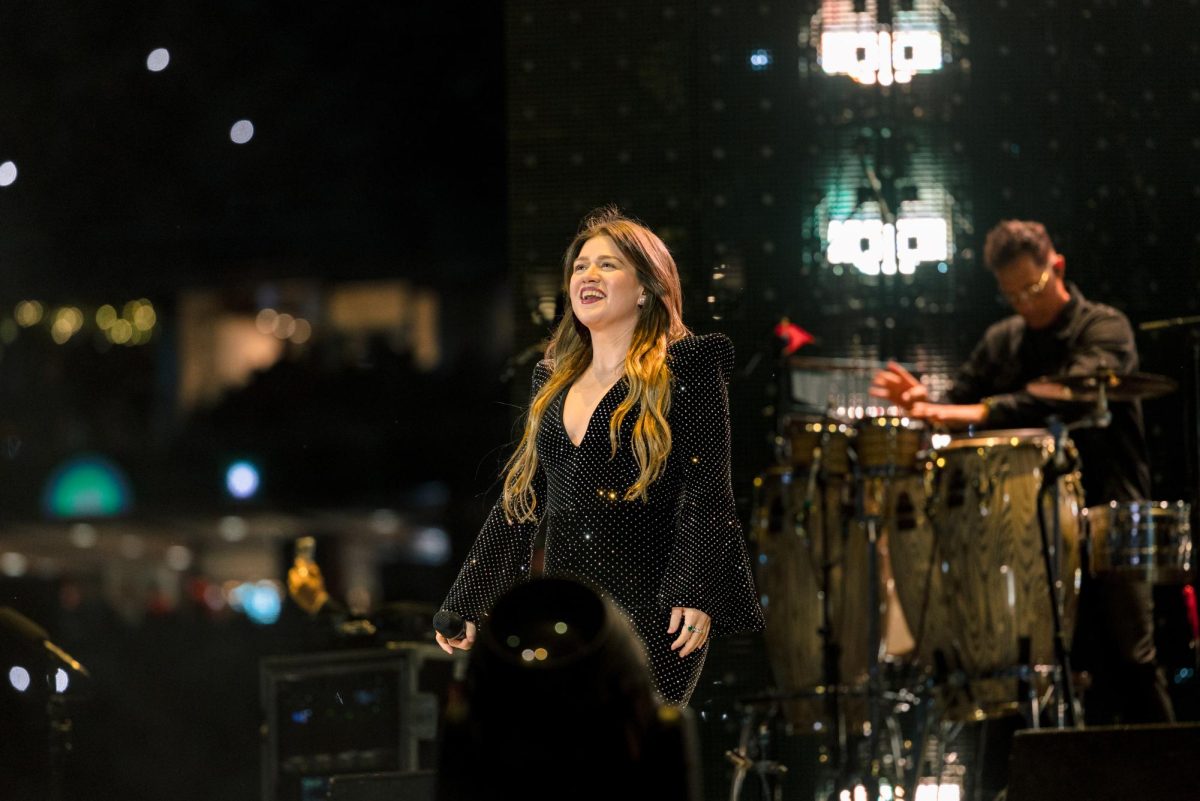Singer Kelley Clarkson performs at the 2026 Houston Rodeo on March 14. 2026. Along with Clarkson, students expressed interest in seeing singer Megan Moroney. 